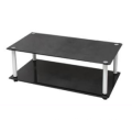 Double Layer Tempered Glass TV Stand